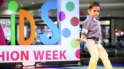 The Debenhams-sponsored kids fashion show at Deira City Center. Antoine Robertson / The National