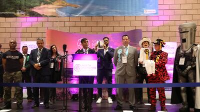 Rishi Sunak speaks after holding on to his Richmond and Northallerton seat as the Conservatives suffered a resounding defeat nationally. Getty Images