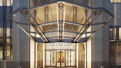 The One Wall Street entrance.