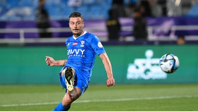 Al Hilal's Sergej Milinkovic-Savic scores their fourth goal. Reuters