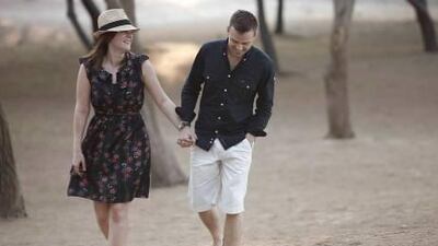 Special day: Lee Hedger and Stephanie Cutler have waited 20 months to get married on this unique date.