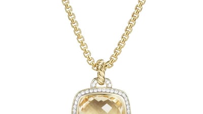 Albion pendant in 18-carat gold with diamonds. Courtesy David Yurman