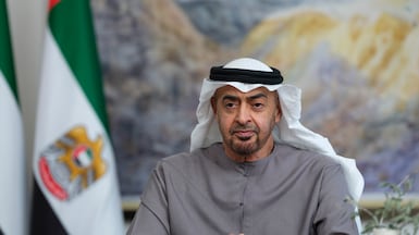 President Sheikh Mohamed has held calls with leaders from around the world to discuss the regional escalation. Photo: Ministry of Presidential Affairs