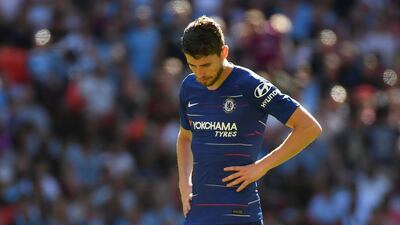 Soccer Football - FA Community Shield - Manchester City v Chelsea - Wembley Stadium, London, Britain - August 5, 2018 ChelseaÕs Jorginho during the match REUTERS/Toby Melville