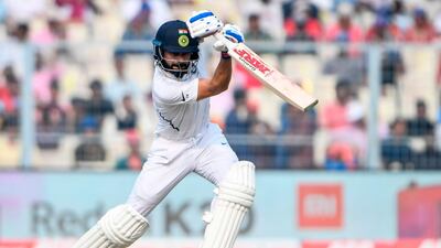 Virat Kohli scored a century against Bangladesh in the Kolkata Test - the country's first-ever pink-ball Test. AFP