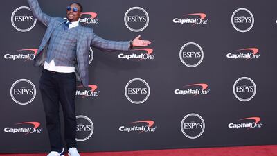 Paul Pierce arrives at the Espy Awards on Wednesday, July 10, 2019, at the Microsoft Theatre in Los Angeles. AP