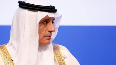 Saudi foreign minister Adel Al Jubeir attends the Rome MED 2017 - Mediterranean Dialogues conference in Rome on December 1, 2017. Remo Casilli / Reuters