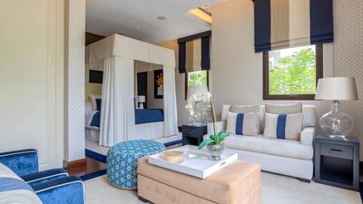 One of the six bedrooms. Courtesy LuxuryProperty.com