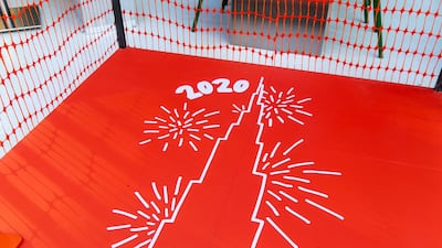 Downtown Dubai gears up for New Year’s Eve. Reem Mohammed / The National