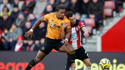 Right midfield: Adama Traore (Wolves) – A catalyst in one of the season’s finest comebacks, the electric, elusive Traore set up two goals against Southampton. Reuters
