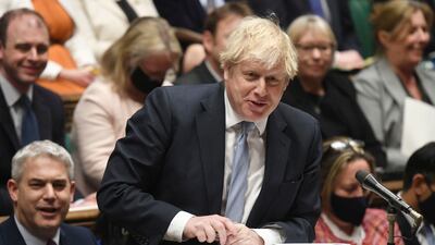 Britain's Prime Minister Boris Johnson is under pressure to resign. AP