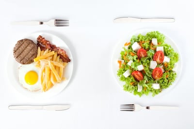 Build in room for bad days or, in the case of weight-loss goals, a cheat meal once a week. Getty