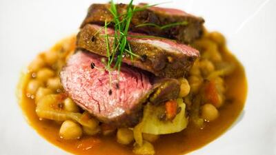 Atul Kochhar's lamb and chickpea curry.