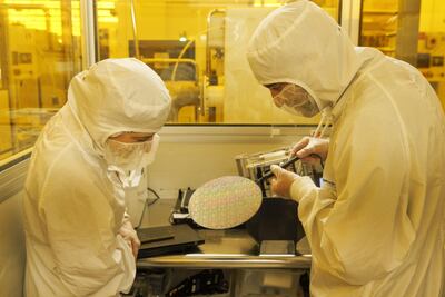 Technicians at the Tower Semiconductor plant in Israel. In February, Intel has agreed to acquire Tower for $5.4 billion. Bloomberg