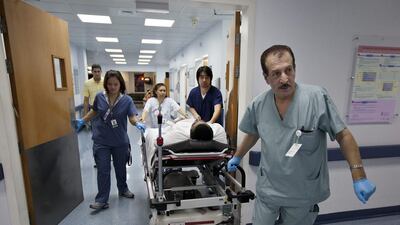 The emergency room of Tawam Hospital in Al Ain. Andrew Henderson / The National