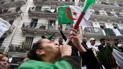 Weeks of protests against Algerian President Abelaziz Bouteflika led him to announce an interim cabinet on March 31, 2019. AFP