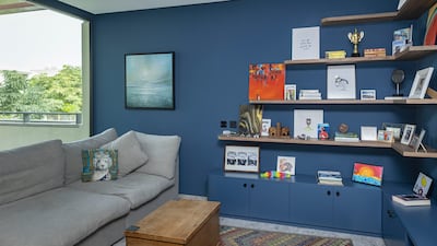 An upstairs room is put to good use as another lounge area