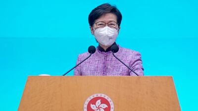 Carrie Lam rose to prominence during the Covid-19 pandemic. Getty