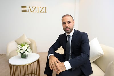 Farhad Azizi, group chief executive of Azizi Developments, spoke at this week's International Property Show. Chris Whiteoak / The National