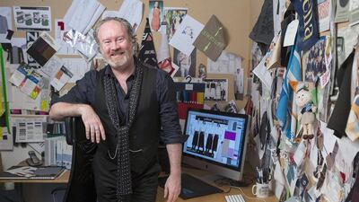 David Sprakes studied fashion and textile design. Antonie Robertson / The National