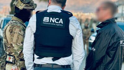 UK National Crime Agency officers with security forces in Iraq's semi-autonomous Kurdish region to target UK-linked people smugglers. Photo: NCA