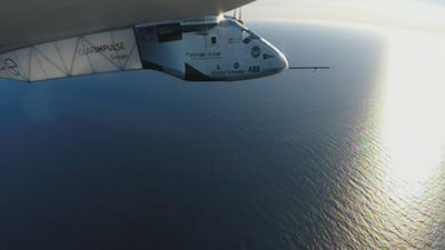 The Solar Impulse 2 aircraft soared Tuesday on the second day of its marathon flight across the Atlantic, one of the most challenging legs of its historic sun-powered journey around the world. AFP Photo