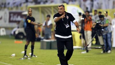 Cosmin Olaroiu has seen his Al Ahli side win their opening two Arabian Gulf League fixtures, while title rivals Al Ain have already tasted defeat in their first fixture of the 2013/14 season. Sarah Dea / The National