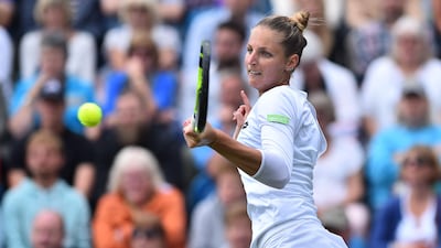 Kristina Pliskova starts Wimbledon as the pre-tournament favourite. Glyn Kirk / AFP