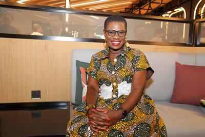 Yvonne Aki-Sawyerr told of the water security challenges facing her city. Pawan Singh / The National