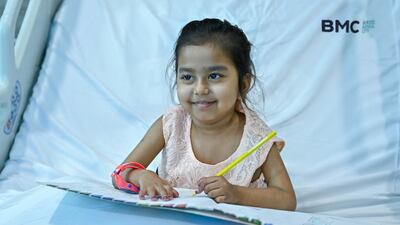 Four-year-old Razia Khan is recovering well after receiving a liver transplant at Burjeel Medical City (BMC). All photos: BMC