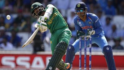 Fans filled the streets of Dubai Sports City in the build up to the Asia Cup clash between India and Pakistan. AP Photo
