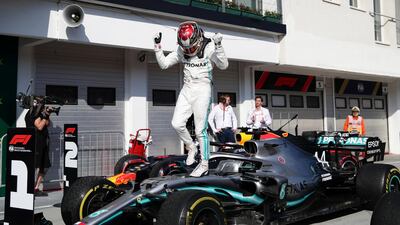 The success was Hamilton's eighth of 2019. Reuters