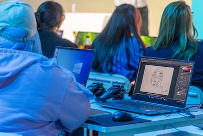 SACC 2026 will offer hands-on workshops in digital illustration and character design, giving aspiring artists opportunities to learn from industry professionals. Photo: Sharjah Book Authority