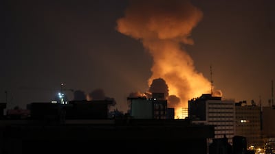 Smoke rises after an air strike in central Tehran. A joint Israeli and US military operation continues to target multiple locations across Iran. EPA