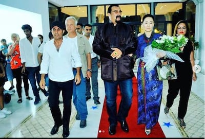 Steven Seagal's agent has slammed claims the 80s star is starring in the movie about Alan Kurdi, saying Sarikaya was "part of a welcoming party". Instagram.