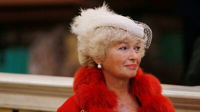 A member of Russia's Federation Council Lyudmila Narusova attends the wedding ceremony