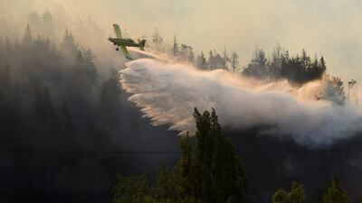 A wildfire has now been controlled by fire brigades and rainfall in El Bolson, Neuquen province, Argentina. Reuters