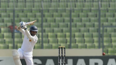 Sri Lanka's Kumar Sangakkara became the leading active Test centurion on Tuesday. Munir uz Zaman / AFP