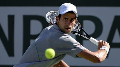Novak Djokovic won the Indian Wells Masters event in 2008 and 2011. Michael Nelson / EPA