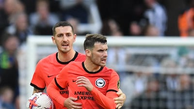 Pascal Gross - 5. Struggled to shrug off the attention of the hardworking Joelinton in midfield. A risky pass from Steele into his path in the penalty area almost cost the Seagulls a goal. AFP