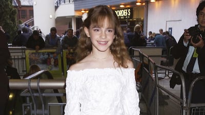 Emma Watson at the film premiere of Scooby-Doo in London in 2002.