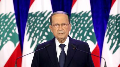 Lebanese President Michel Aoun. EPA