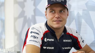 Valtteri Bottas says good time are ahead at Williams and he is hoping to be a big part of it when that time comes. Christopher Pike / The National