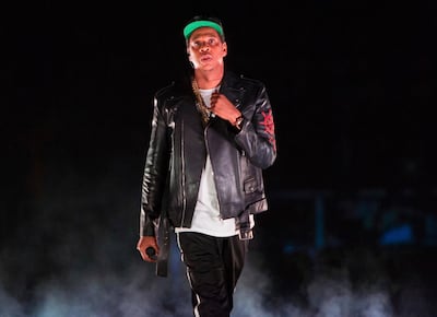 Jay-Z performs his 4:44 Tour at Barclays Center in New York. AP