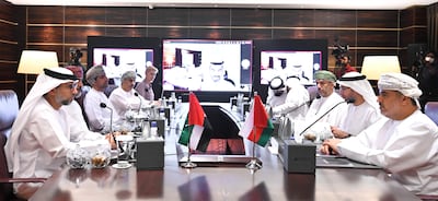 The board of directors of Oman Rail-Etihad Rail JV Company, a joint venture between Oman Rail and Etihad Rail has held their first meeting to discuss fast-track execution plans. Photo: Wam