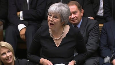 Former prime minister Theresa May momentarily lifted the spirits with amusing anecdotes about Queen Elizabeth as MPs paid tribute to the late monarch. AP