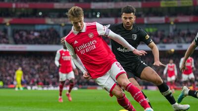 Martin Odegaard 5: Looked short of ideas against the Cherries’ low block. Guilty of snatching at a number of chances when he had teammates in much better positions. AP