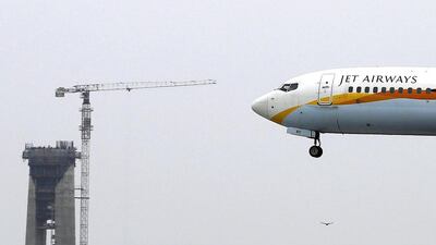 Etihad in April announced the agreement to acquire a 24 per cent stake in Jet Airways for $379 million. Adnan Abidi / Reuters