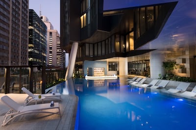 The pool area is a wonderful place to relax and wind down. Photo: Westin Brisbane
