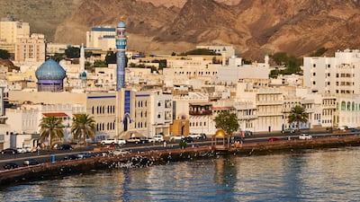 The corniche of Muttrah, the old town of Muscat, in Oman. The country appoined Haifa Al Khaifi as CEO of Energy Development Oman. Getty Images.